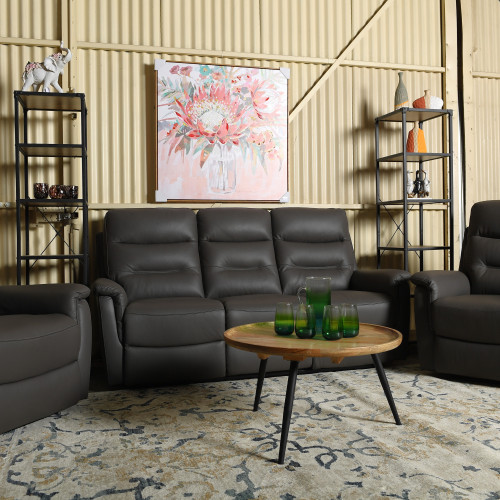 Photograph of Leather Lounge Suite