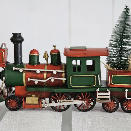 Photograph of Steam train Christmas
