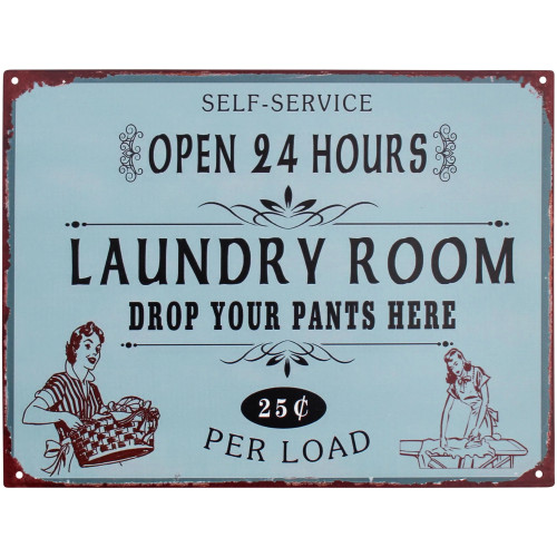 Photograph of Laundry Sign