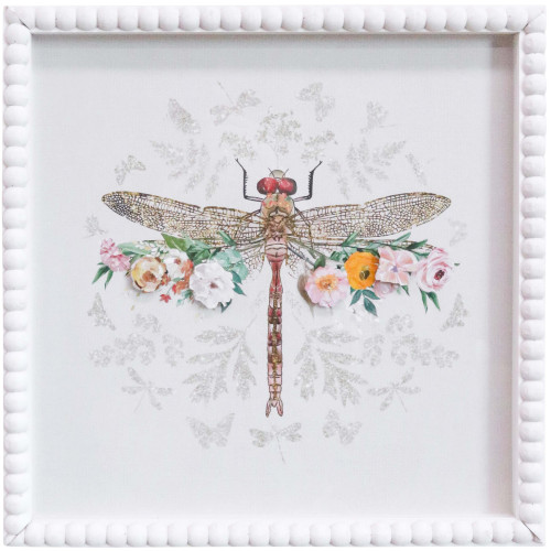 Photograph of Framed Print Floral Dragonfly