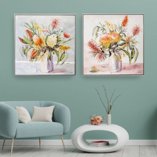 Photograph of 2/A Hand Painted Print with Frame