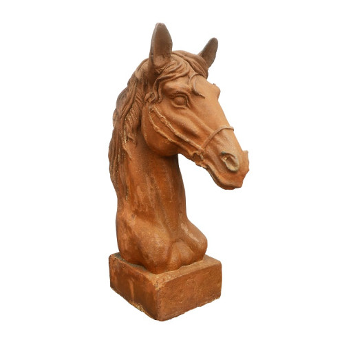 Photograph of Horse Bust Cast Iron