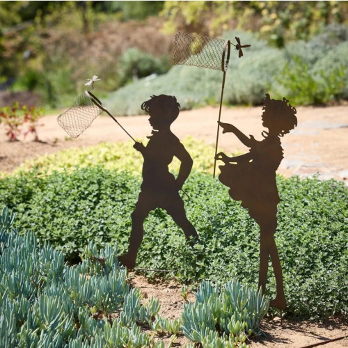 Photograph of Boy/Girl Silhouette