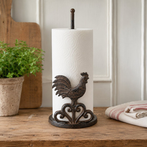 Photograph of Paper Roll Holder - Cast Iron Rooster