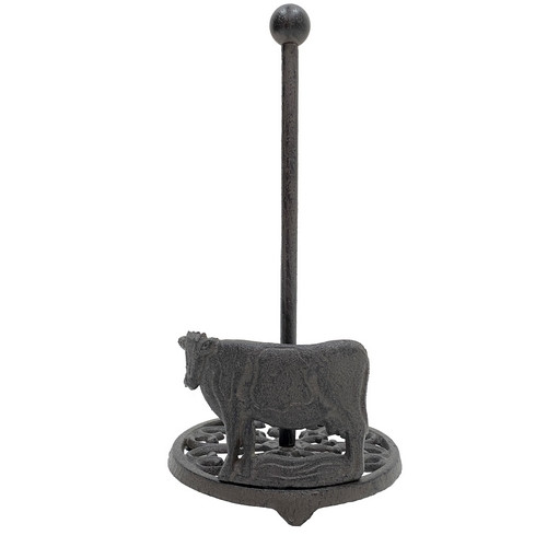 Photograph of Cast Iron Cow Paper Towel Holder