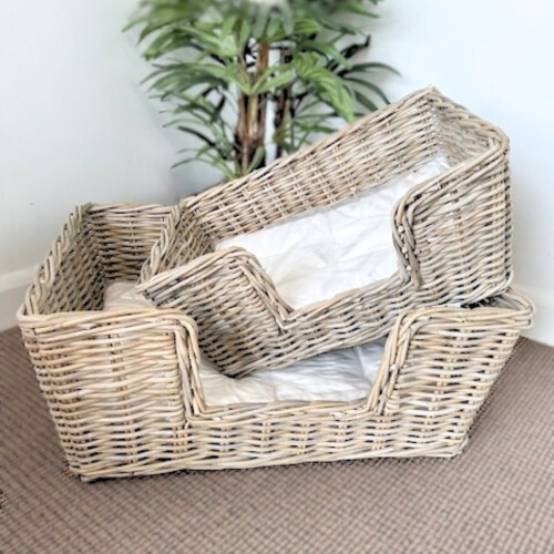 Photograph of Cane Kubu Grey Pet Bed - small