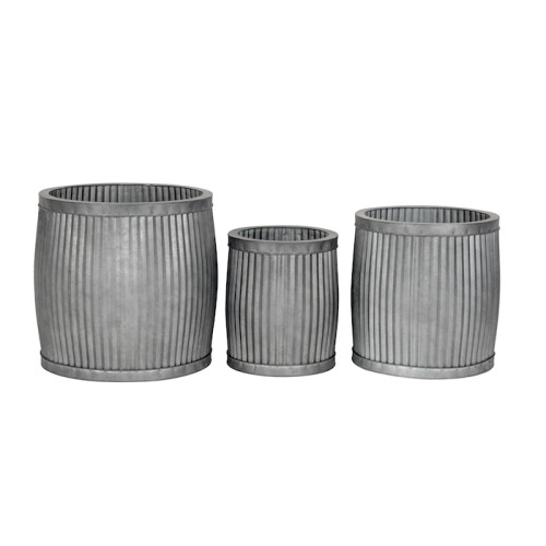 Photograph of Pot provincial Zinc Grey - Small