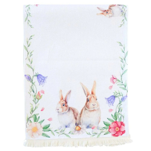 Photograph of Table Runner Floral Rabbits