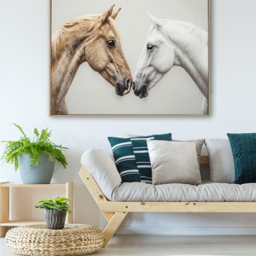 Photograph of Art Hand Painted Horse Canvas Print