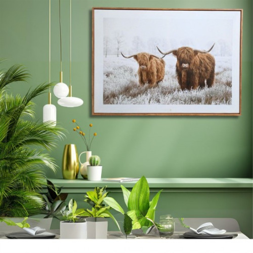 Photograph of Art Yaks in the snow