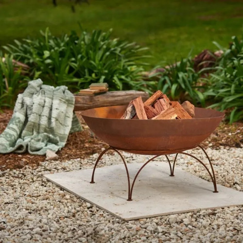 Photograph of Rusty fire pit bowl