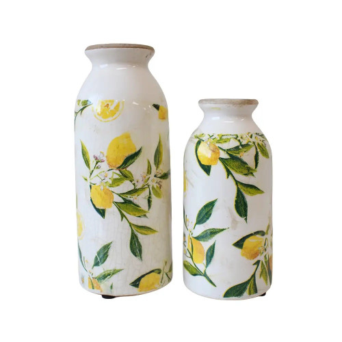 Photograph of Bud Vase Lemon Set of 2