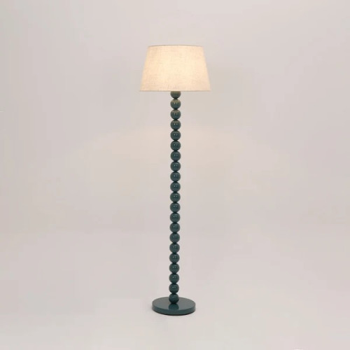 Photograph of Lamp Pearl Orb Floor Cyan