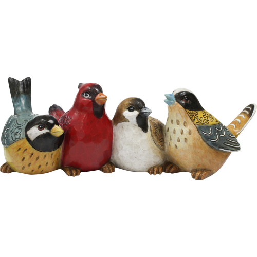 Photograph of Birds in a row